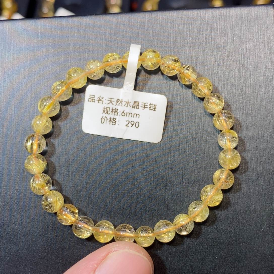 水晶手链未镶嵌6mm手链