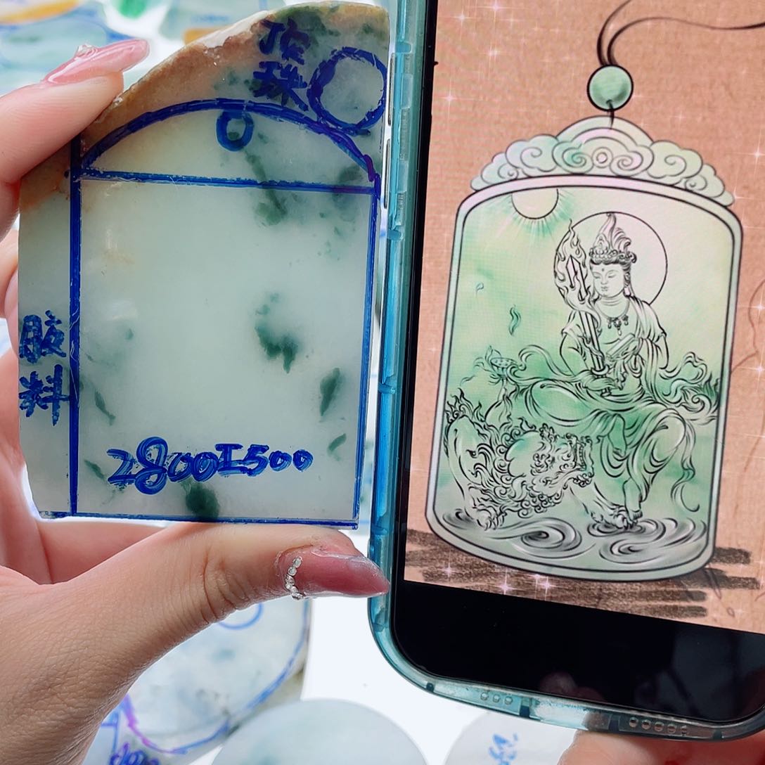 定制翡翠未镶嵌纯天然缅甸a货翡翠