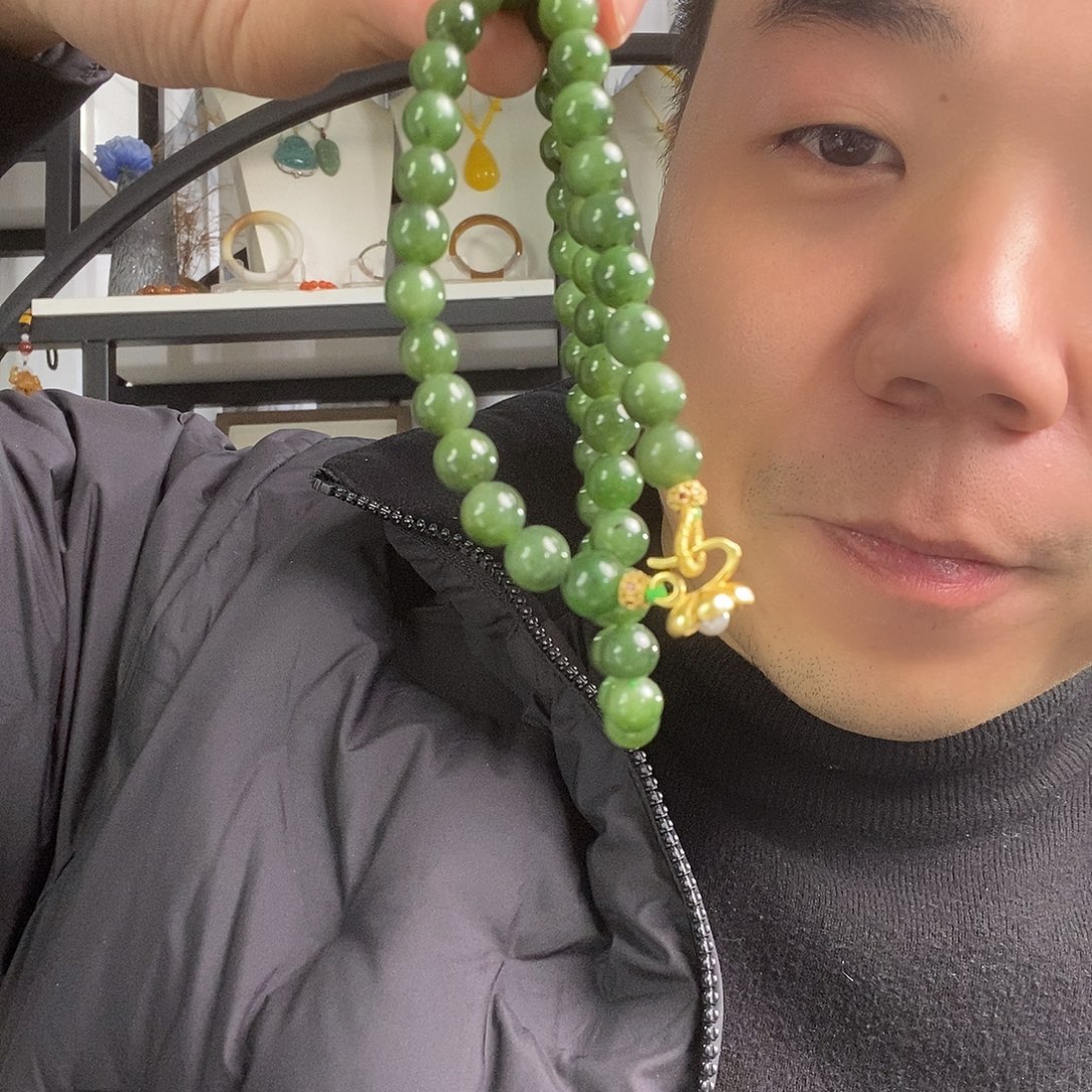 和田玉（碧玉）未镶嵌颈饰卡8