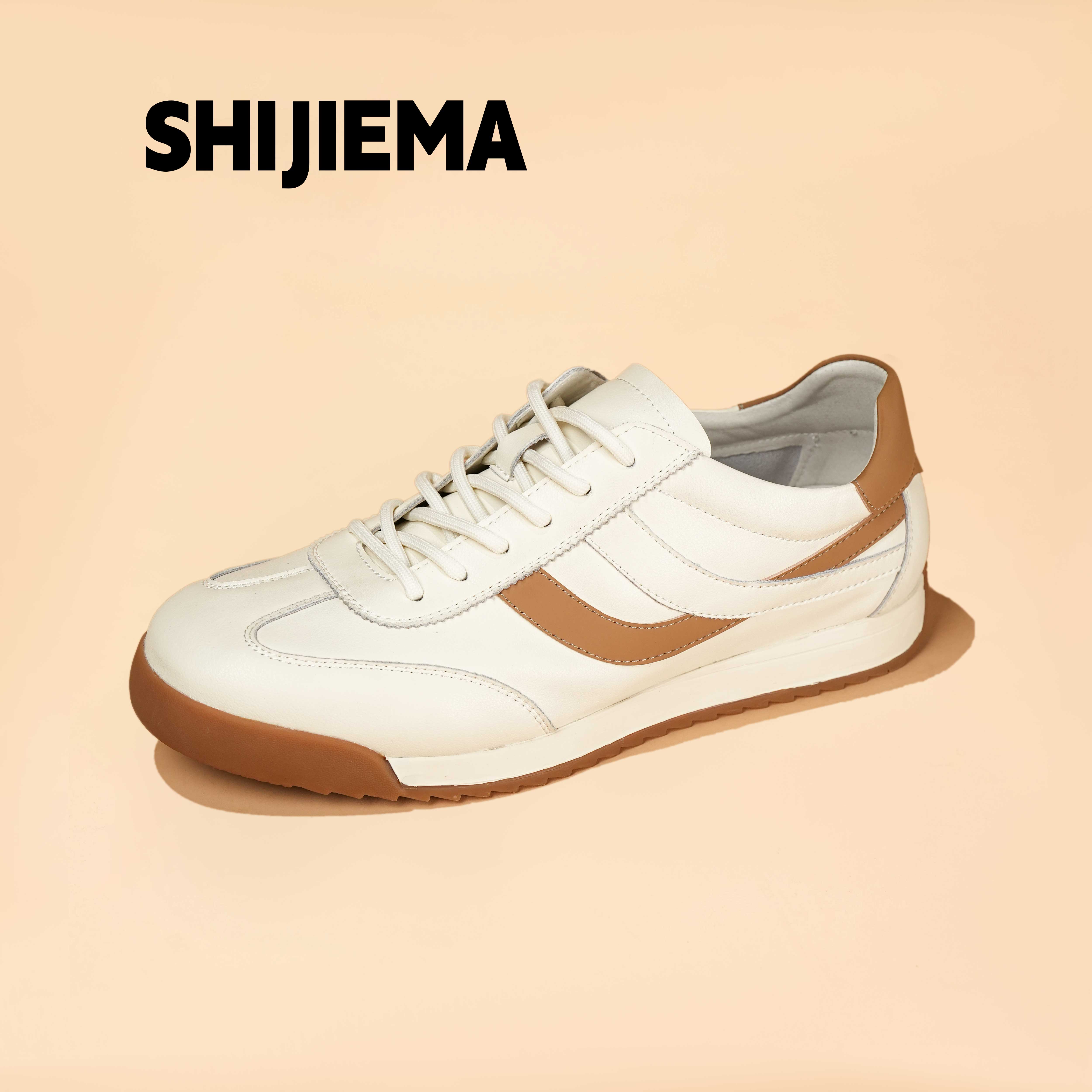 真皮软底舒适百搭休闲运动板鞋德训鞋秋冬百搭色S-11