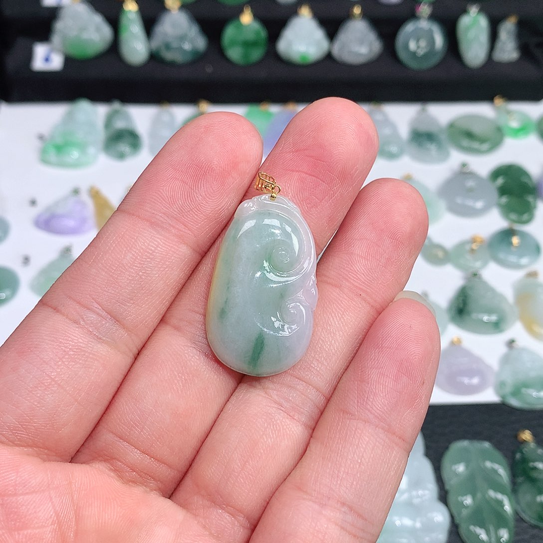 翡翠毛衣链未镶嵌翡翠