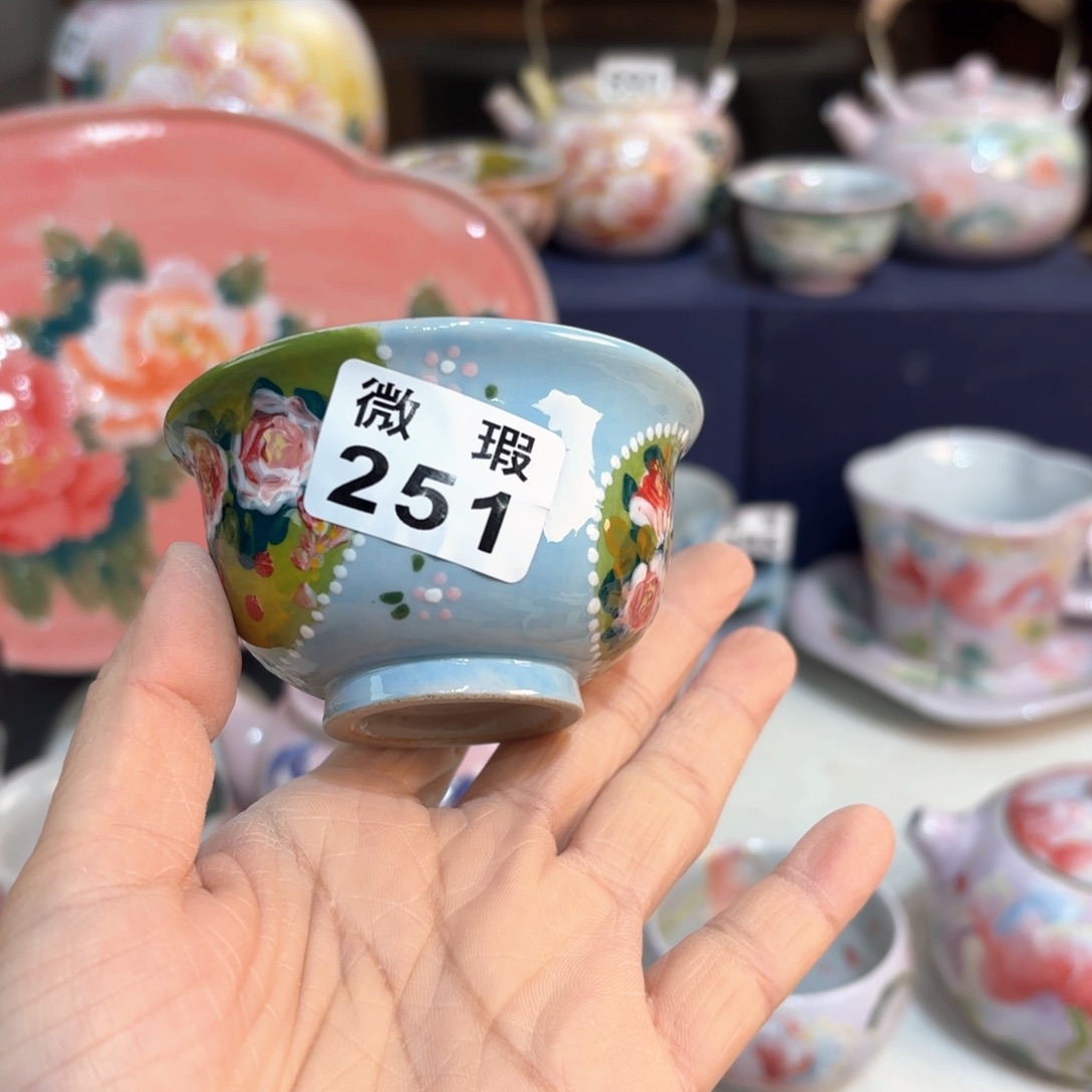 景德镇手绘高温釉下彩陶瓷茶具