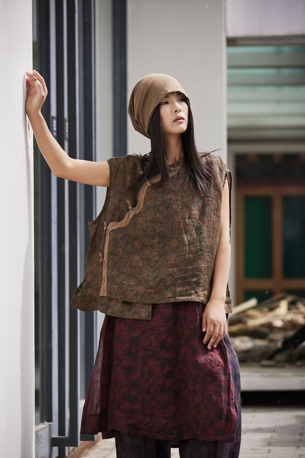 麻依者～原创复古个性马甲101（57—62长度）夏季网红民族风