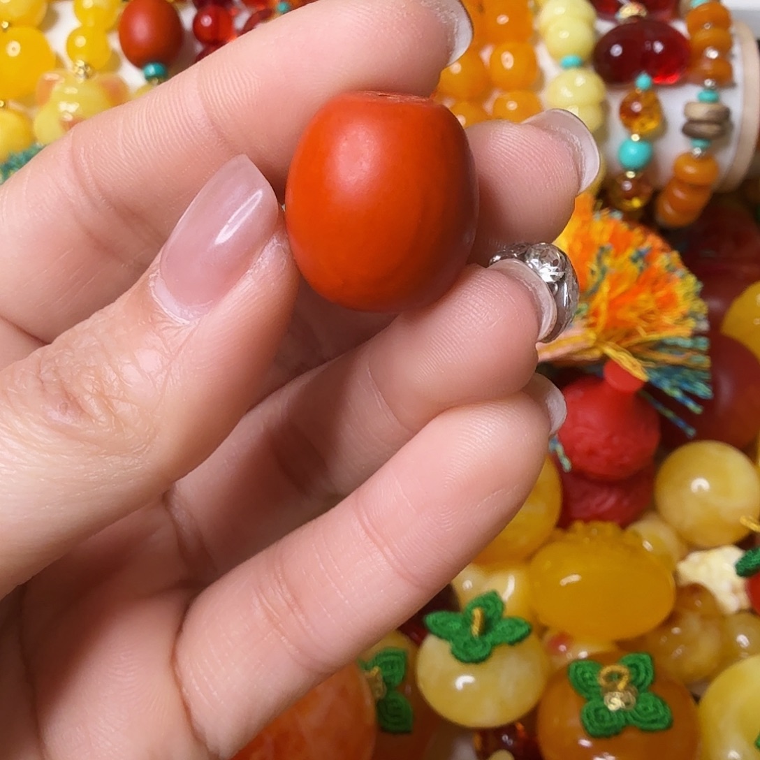 倪***倪非金属老蜡枣珠单颗