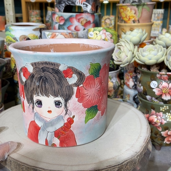 红陶景德镇艺术手绘作品