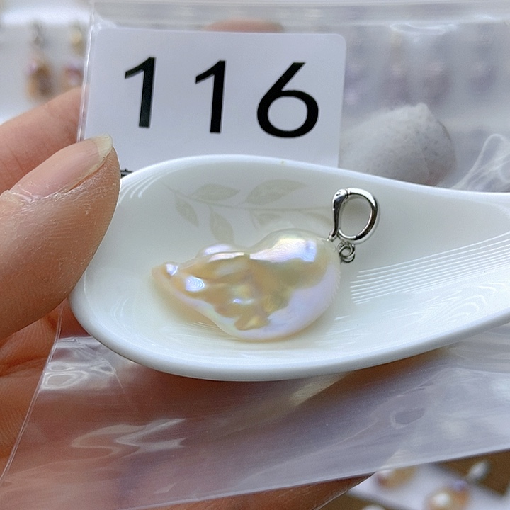 淡水珍珠颈饰银S925镶嵌