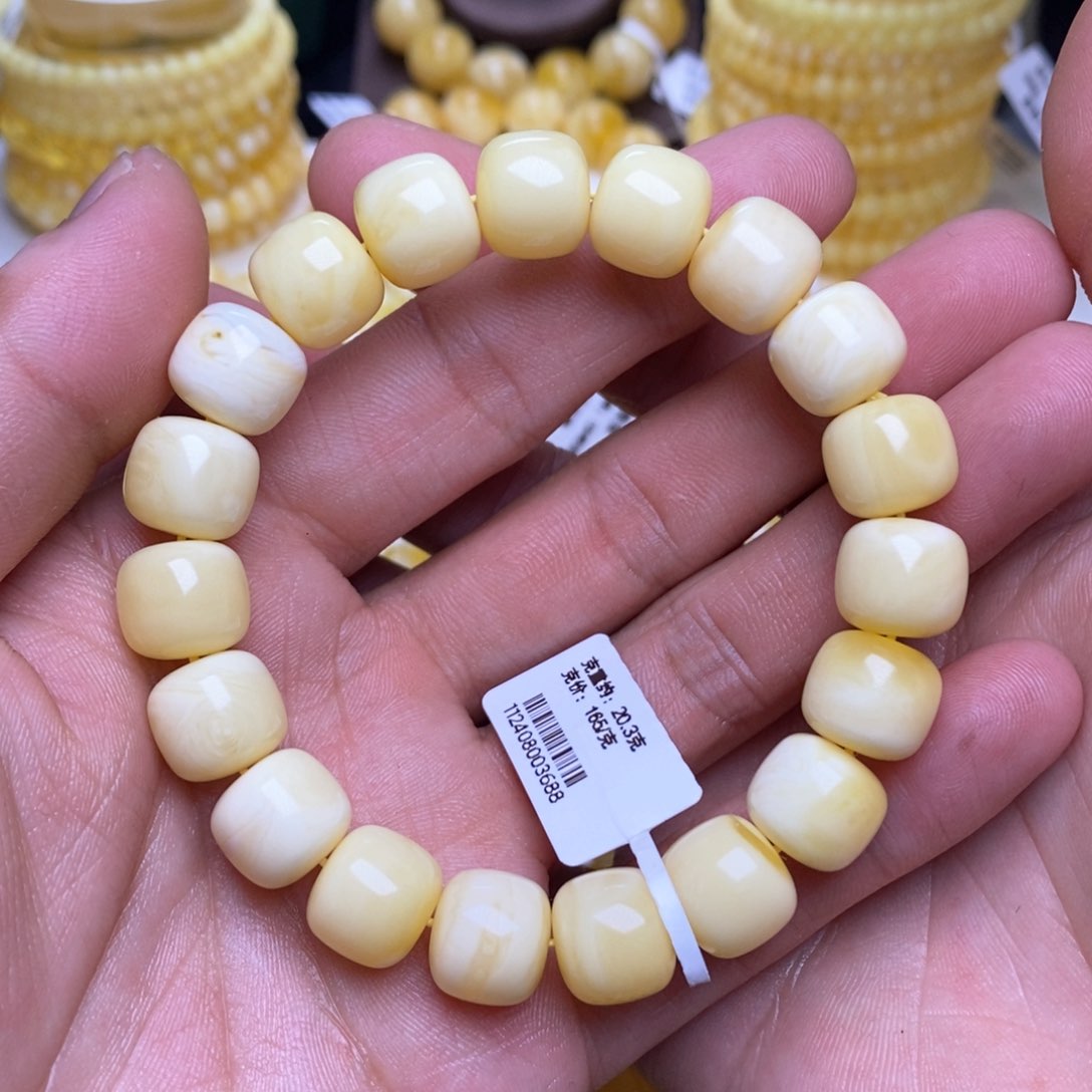 【闪购商品】蜜蜡裸石未镶嵌12+老型手串