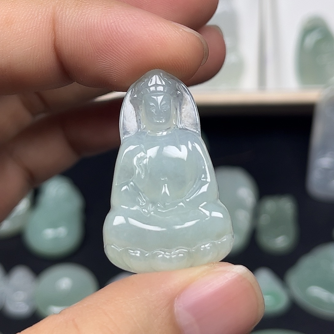 ****伦翡翠未镶嵌颈饰缅甸翡翠