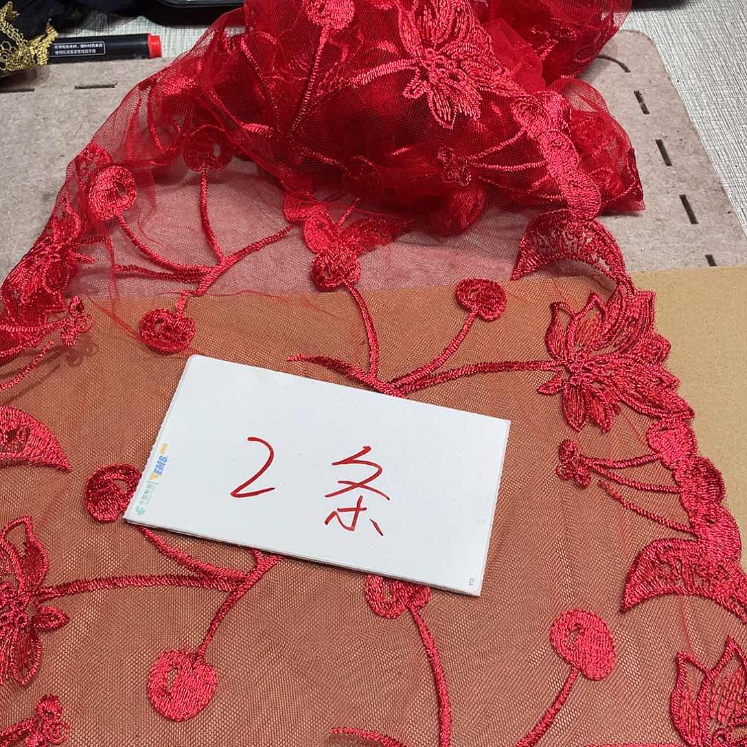 无纺布直播链接花边装饰