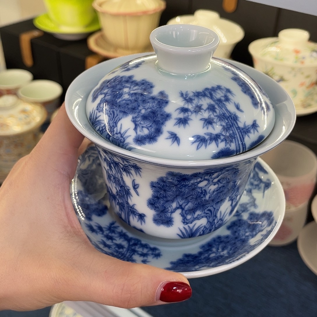 陶景德陶瓷盖碗茶具