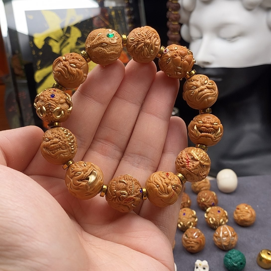 吊坠猴头核桃支持选籽定制大满贯