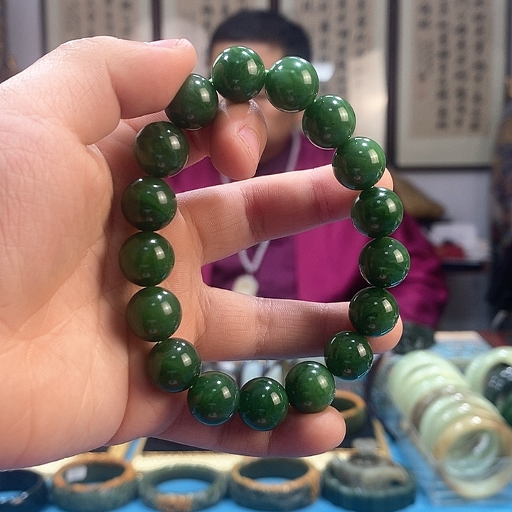 和田玉手串未镶嵌