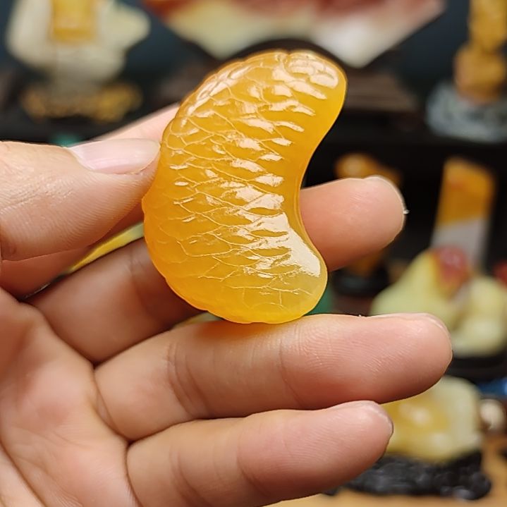 寿山石印石手把件手把件