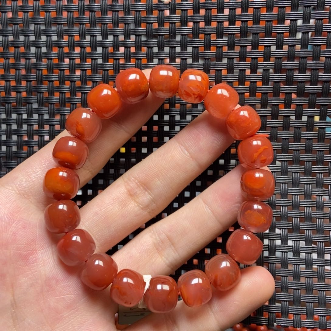 南红玛瑙未镶嵌手串11mm