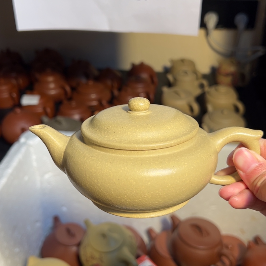 紫砂茶壶宜兴紫砂壶本绿