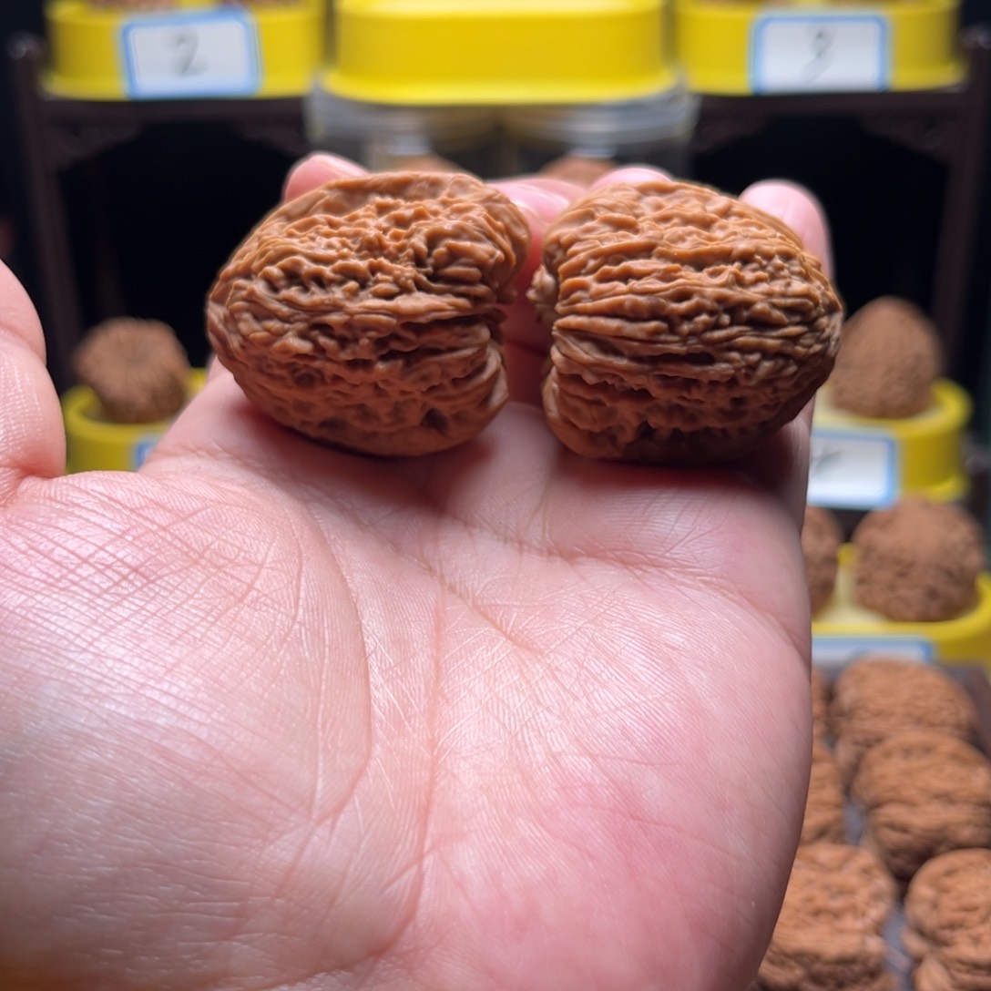 把件文玩核桃逐鹿高炮凹底满拉丝