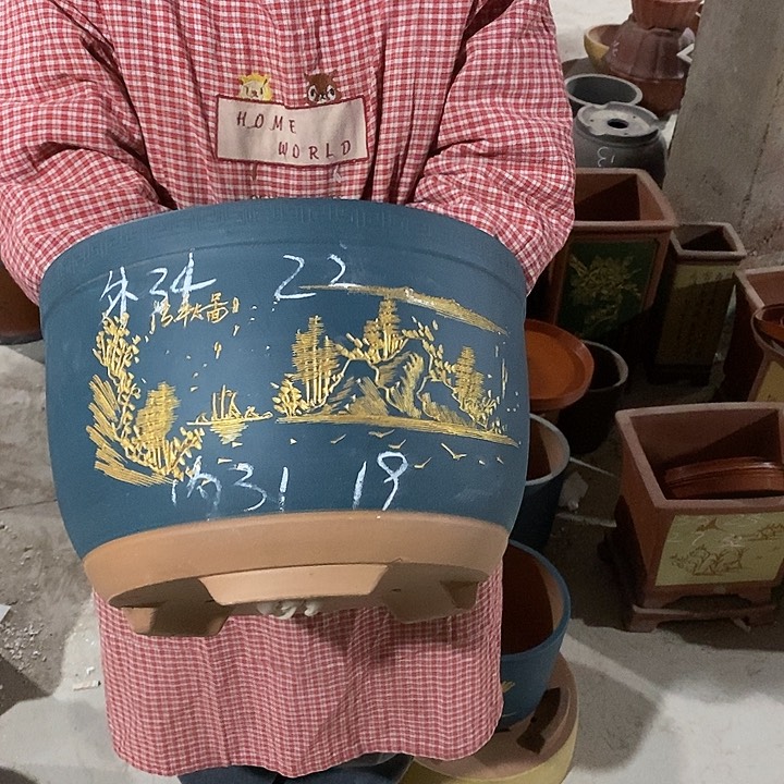 紫砂花盆紫砂花盆