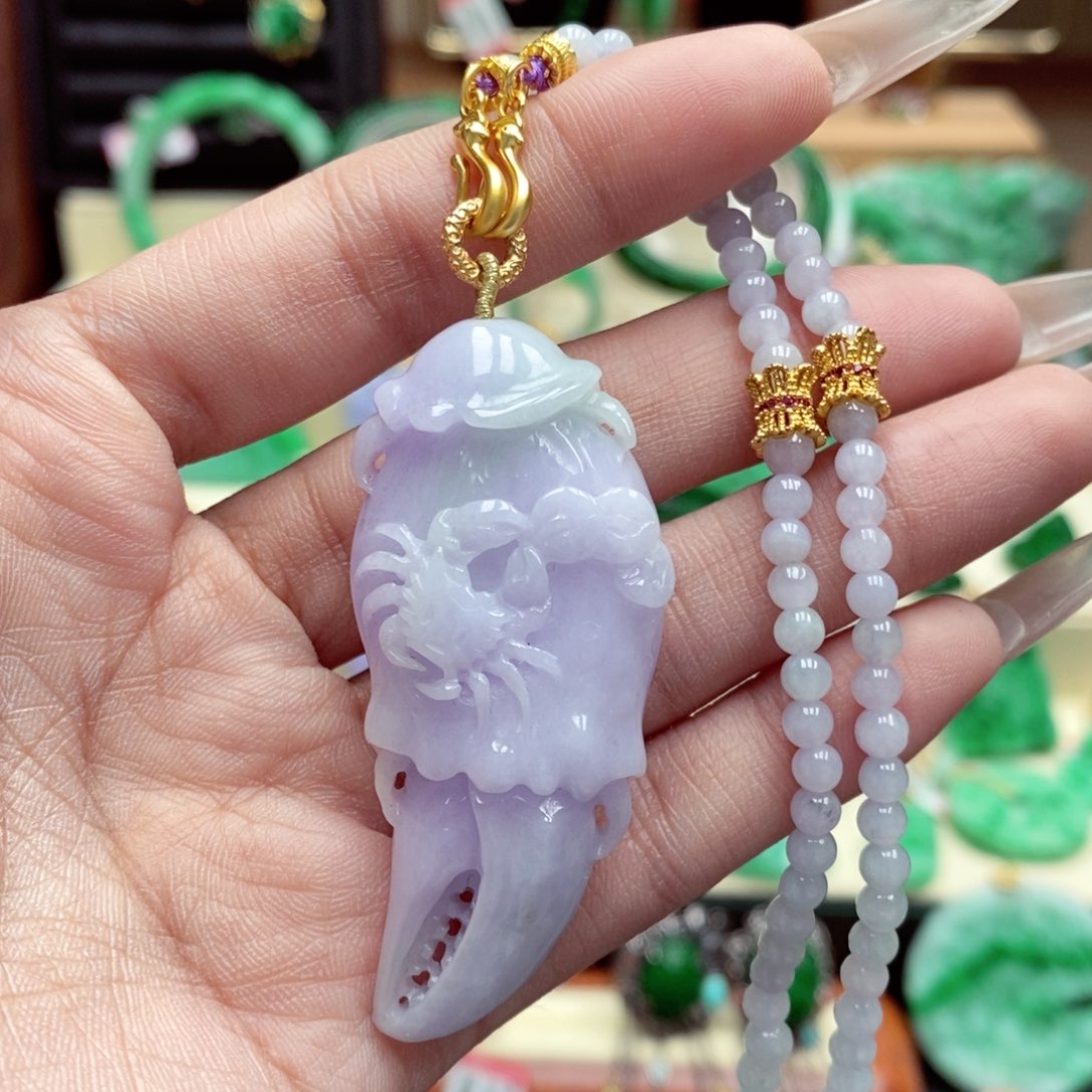 颈饰未镶嵌翡翠翡翠吊坠