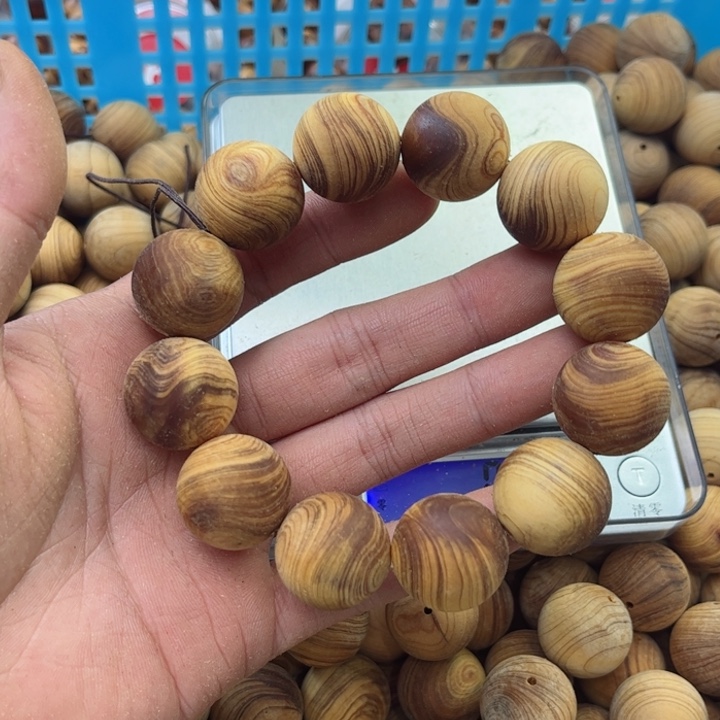 柏木（崖柏）手串/手链2.0糖结玫瑰纹无磨