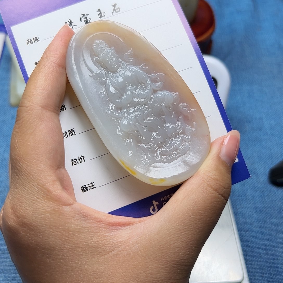 和田玉未镶嵌颈饰流****方