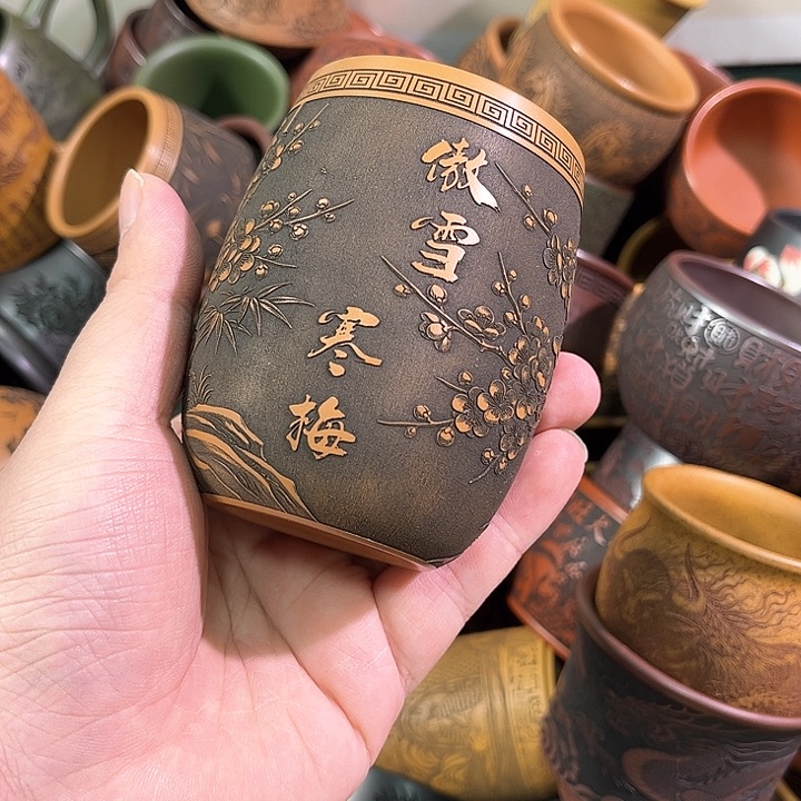 茶杯紫砂全手工紫砂主人杯