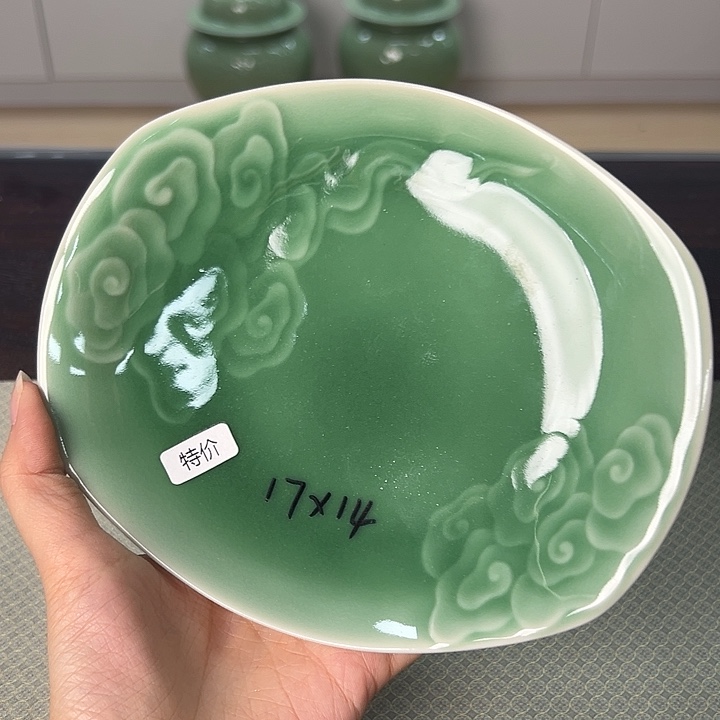 龙泉云间青瓷小米茶器