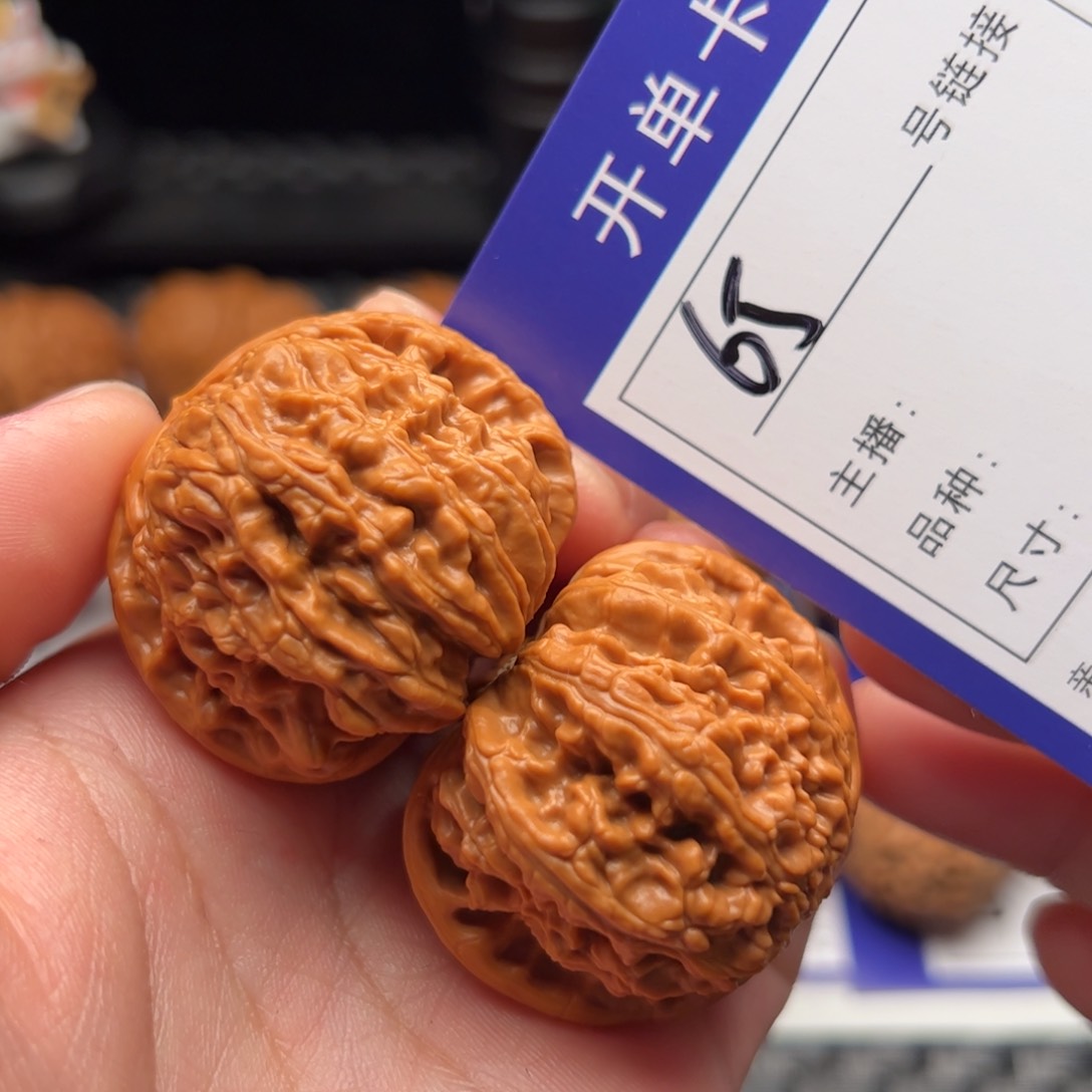 文玩核桃把件65号白狮子39