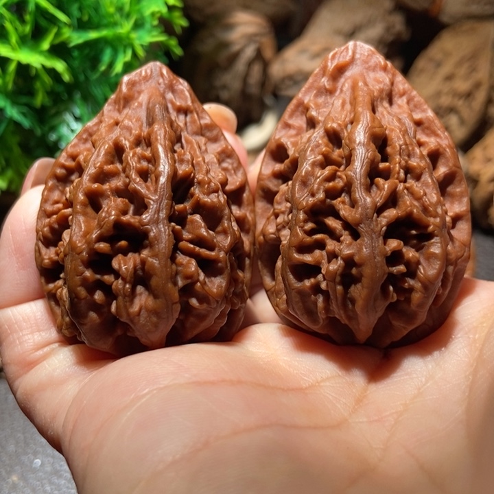 把件文玩核桃东北楸子小雪35