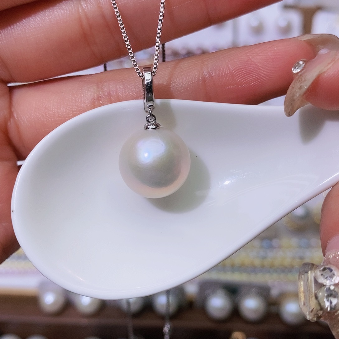 淡水珍珠颈饰银S925镶嵌