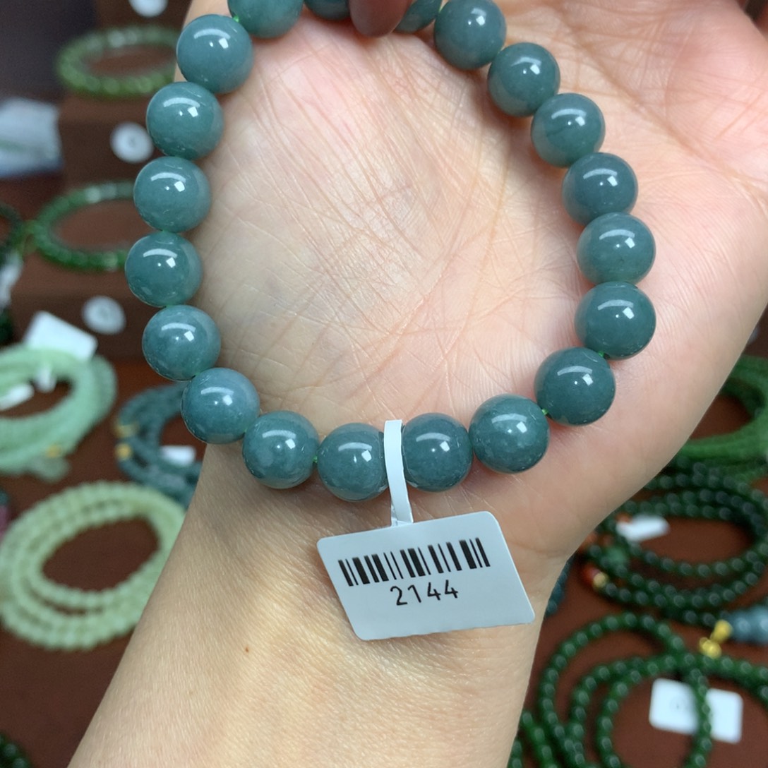 翡翠未镶嵌手链翡翠手串2144
