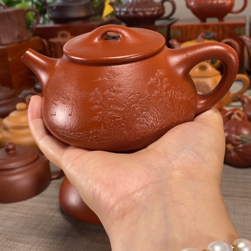 【闪购商品】茶壶紫砂一**你景舟石瓢350毫升全手工制作