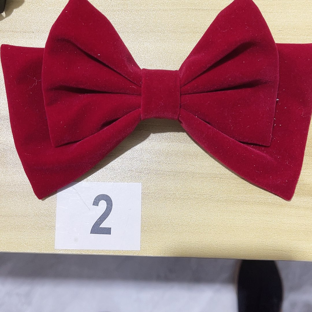 皮质铁合金蝴蝶结发夹