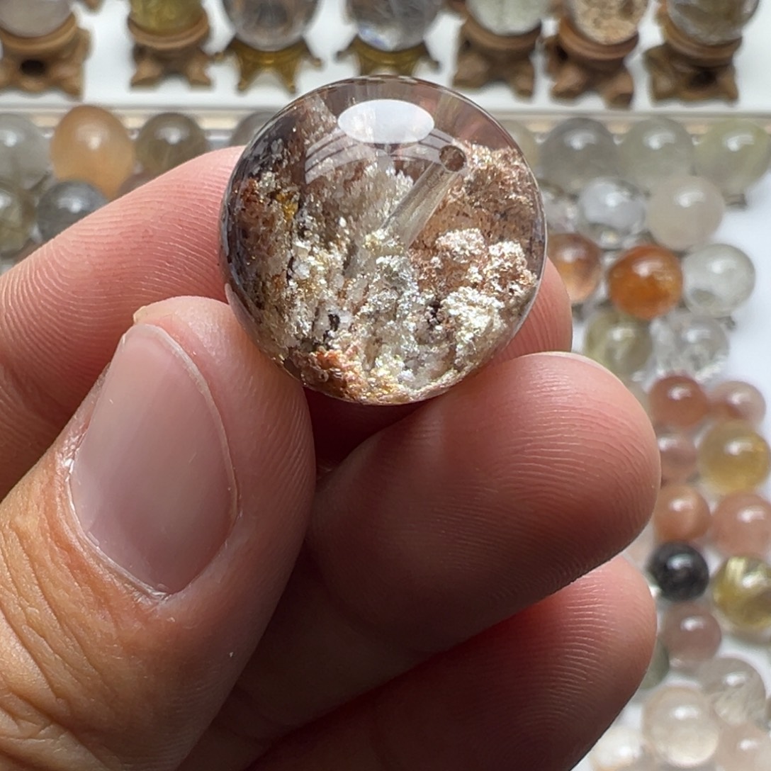 水晶珠宝半成品未镶嵌幽灵球