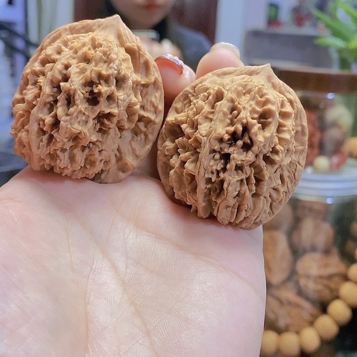 【闪购商品】文玩核桃把件43中国大花