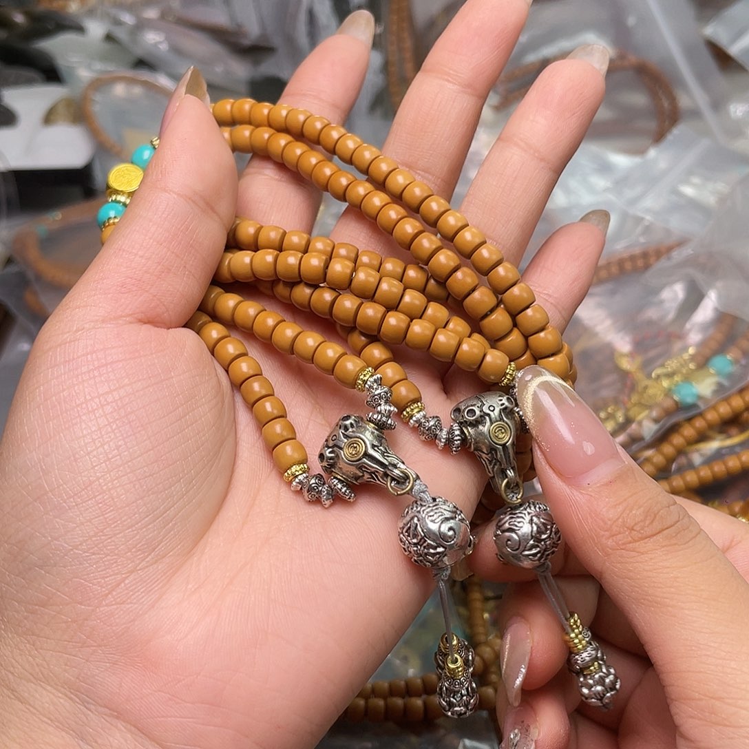 橄榄核手串/手链6mm核尖满配脖挂清样