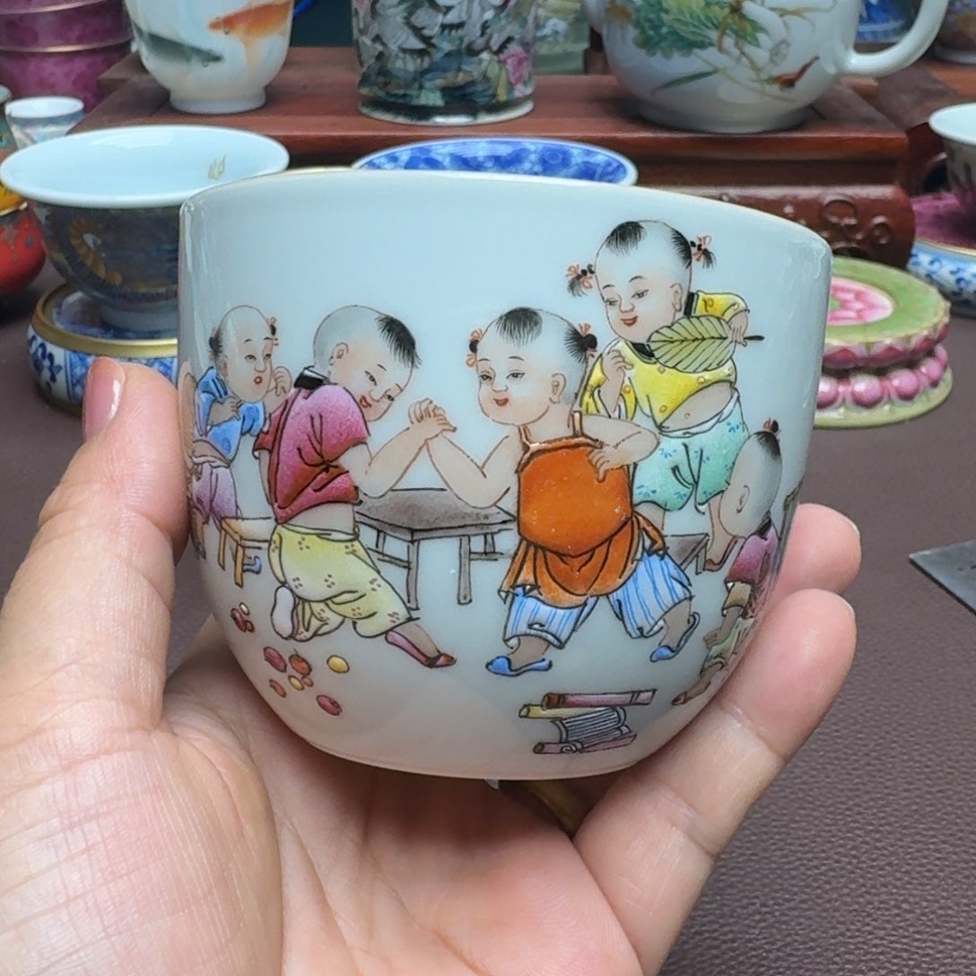瓷片景德镇仿古手工制作精品展示