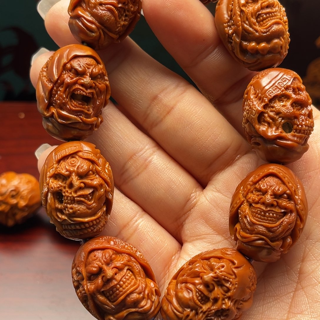 做***人手串/手链橄榄核恶僧