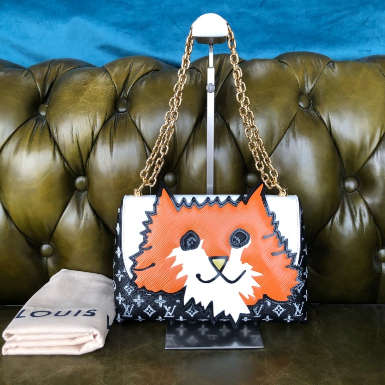 95新 LV 安洁利严选 LV路易威登猫猫限量版链条包 WHL502098H