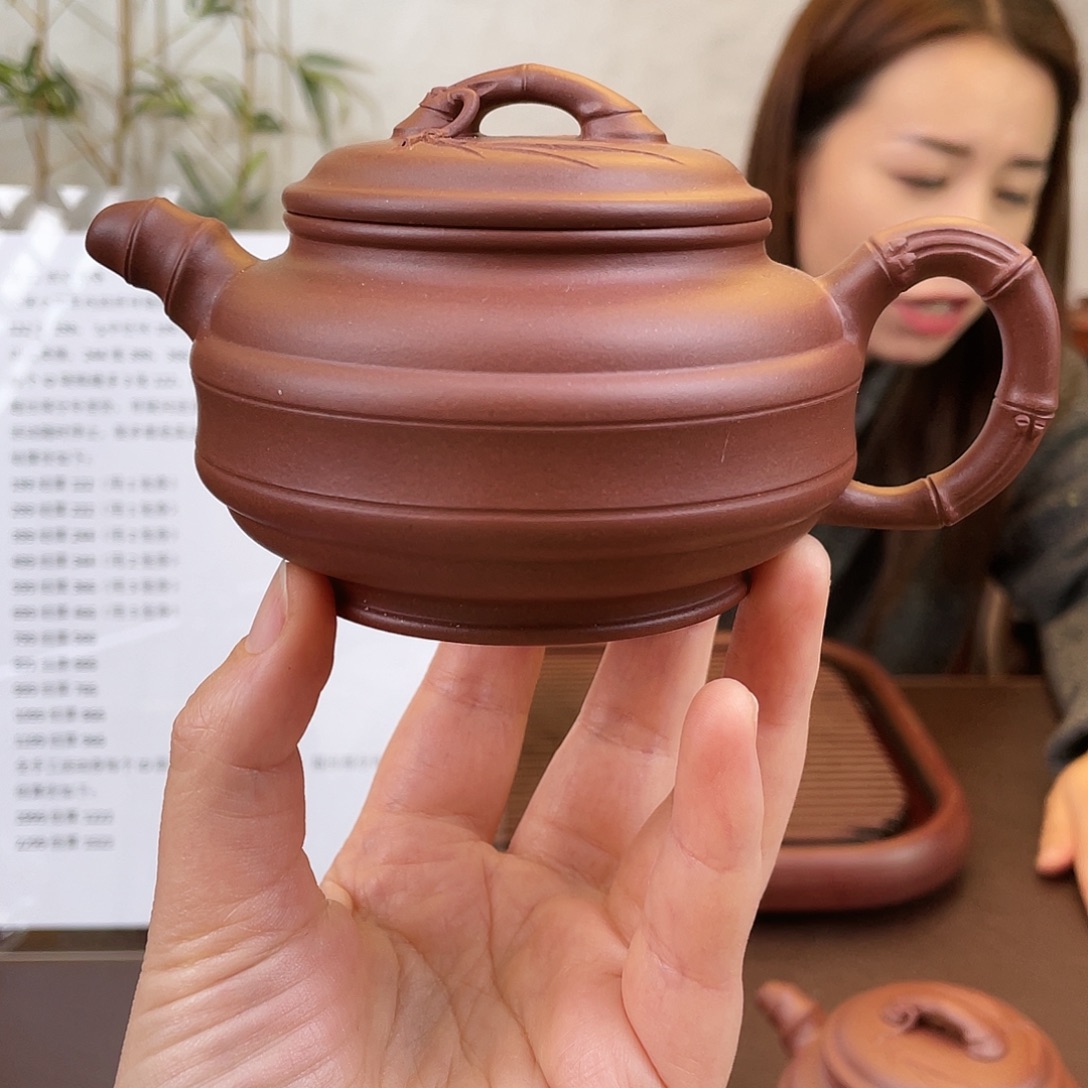 S***张茶壶紫砂底槽清双线竹鼓 双十二活动