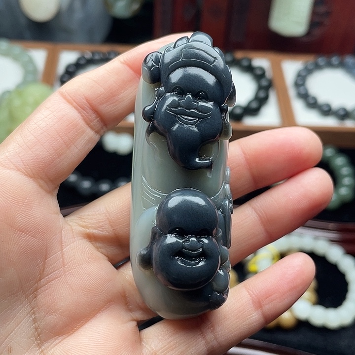 老***k和田玉未镶嵌把件