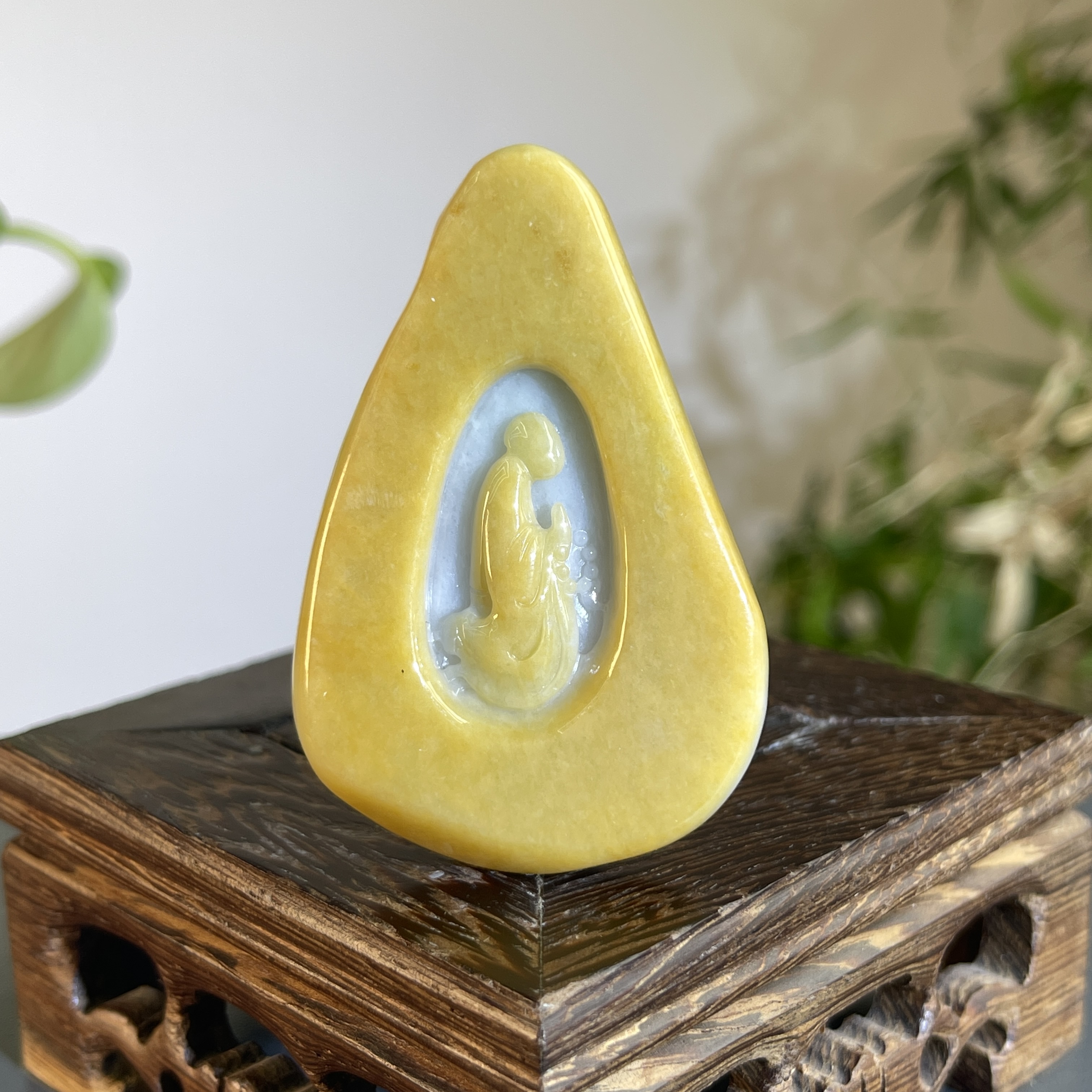 JXB10-26   天然缅甸A货翡翠 悟道