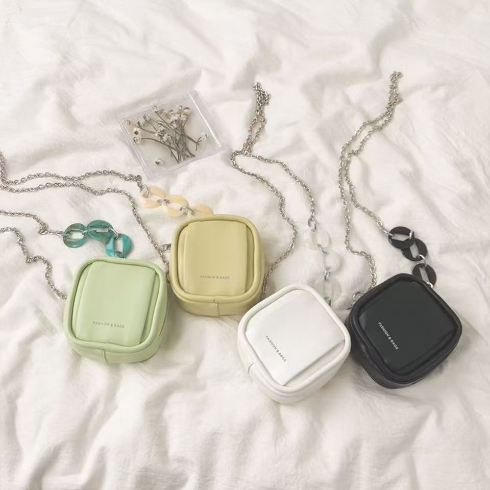 迷你马卡龙小包包女2025新款潮时尚百搭链条斜挎包洋气小包