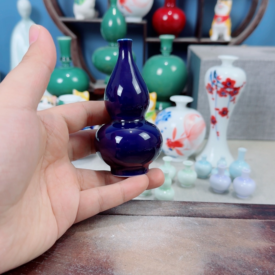 陶瓷手工小花器摆件