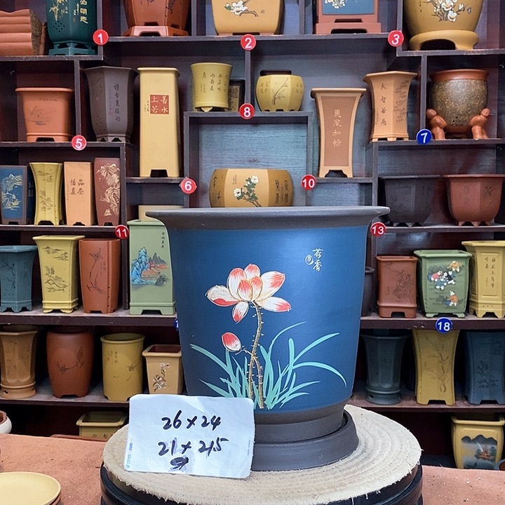 紫砂花盆紫砂花盆