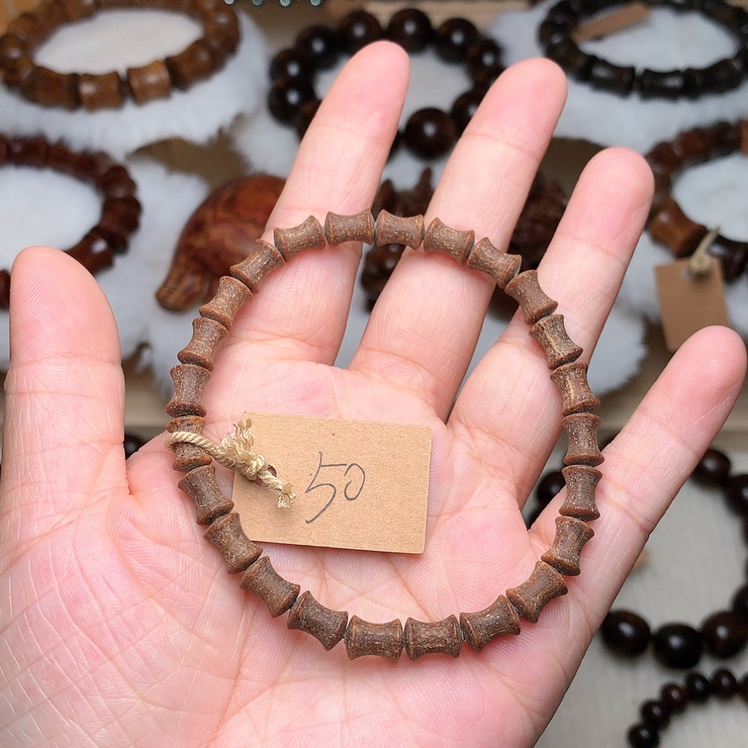 贡木手串/手链巴布亚贡木6*8红玉粗抛单圈