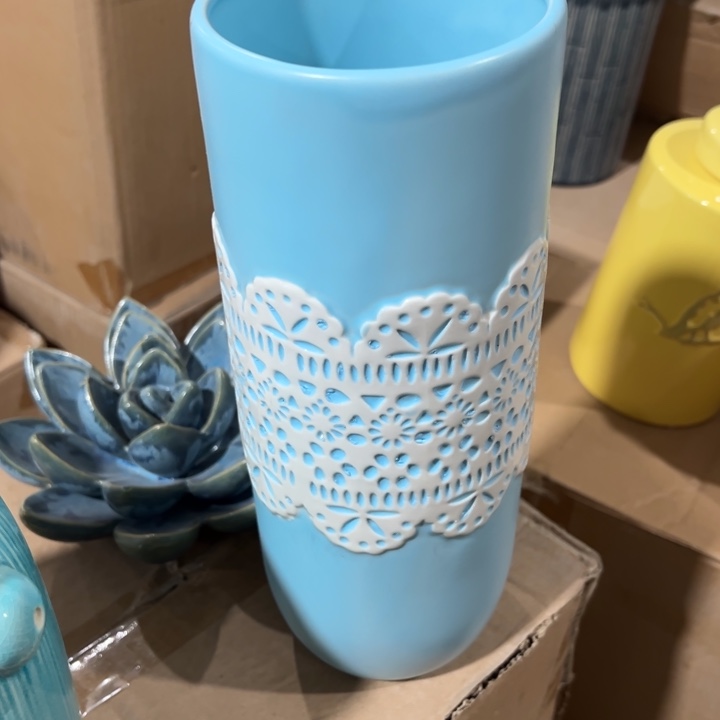 陶瓷花瓶摆件外贸出口（微瑕）