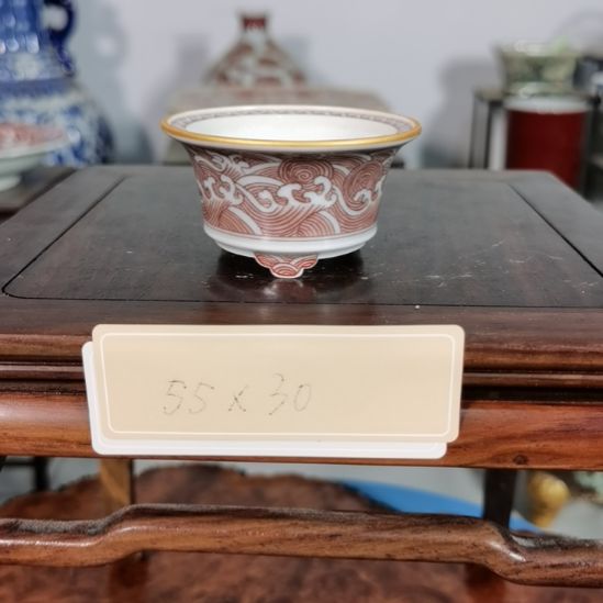 手工手绘釉盆大徳堂