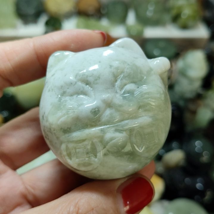 岫玉微瑕挂坠未镶嵌