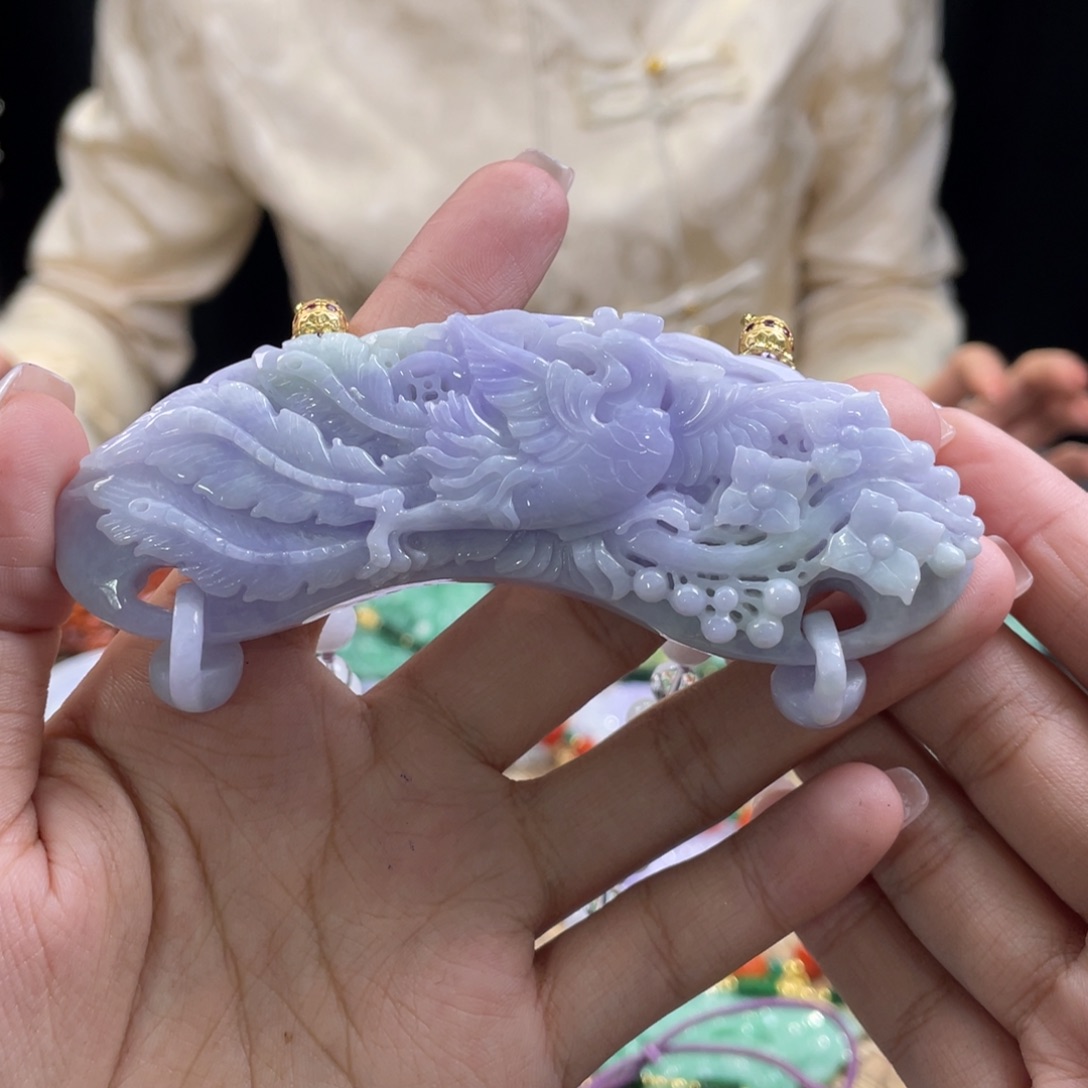 翡翠颈饰未镶嵌代编织