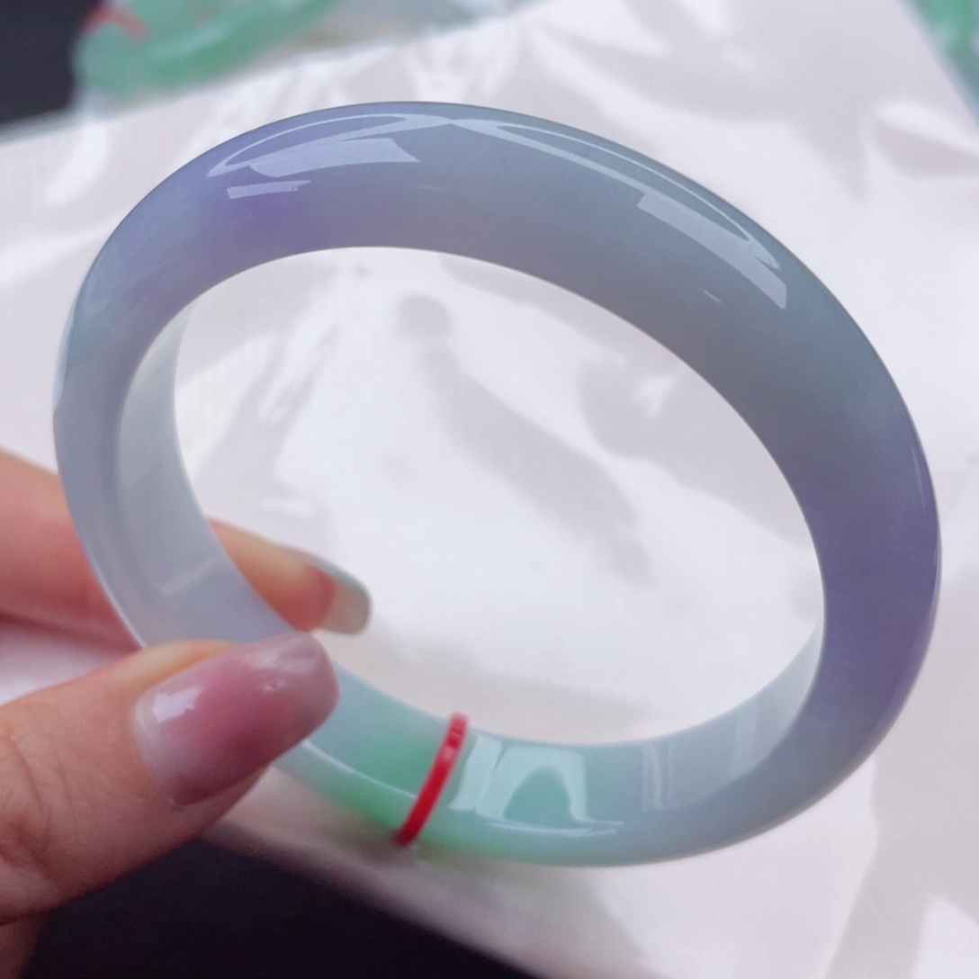 翡翠未镶嵌手镯59圈